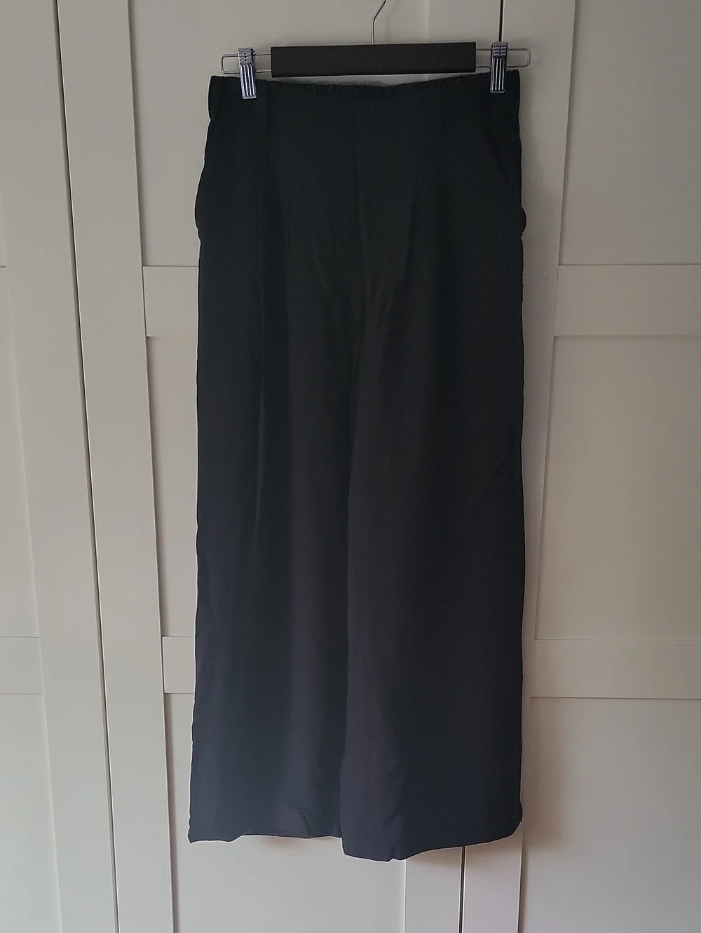 ❄️3/$30 HALARA High Waisted Wide Leg Flowy Solid Palazzo Linen-Feel Pants - Picture 8 of 12